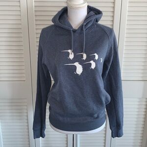 Stanley / Stella Organic Cotton Heather Blue Sweatshirt w/ Bird Graphic Size XS